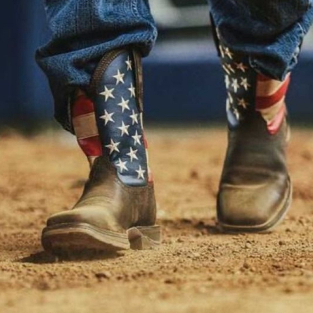 Rebel™ by Durango® Patriotic Pull-On Western Flag Boot - Picture 2 of 13